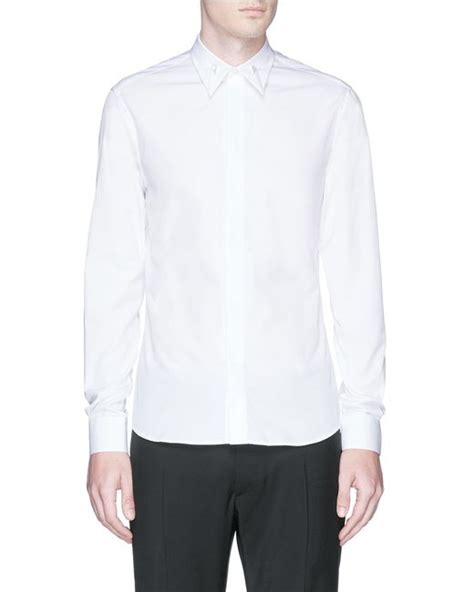 Givenchy Shirt In Poplin With Collar Details 